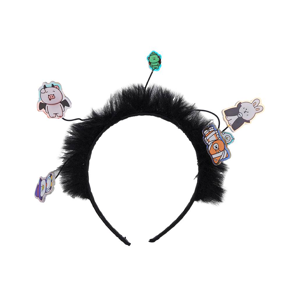 Diadema  Mini Family Textil Negra    Halloween