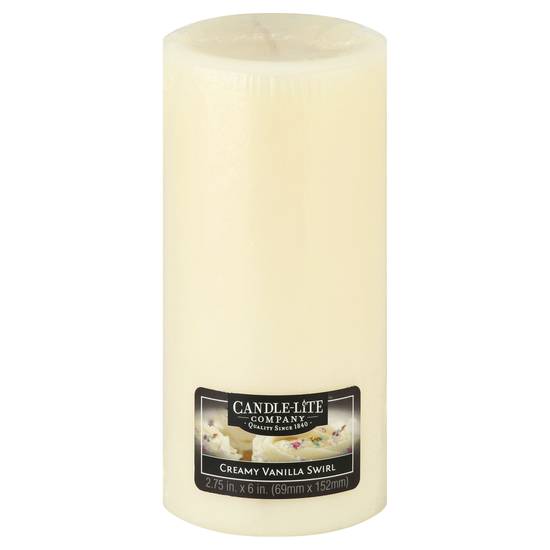 Candle-Lite Company Cream Vanilla Swirl Candle