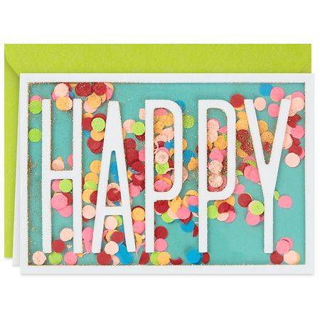 Hallmark Signature Birthday Card (A Million Happy Wishes Confetti) E28 - 1.0 ea