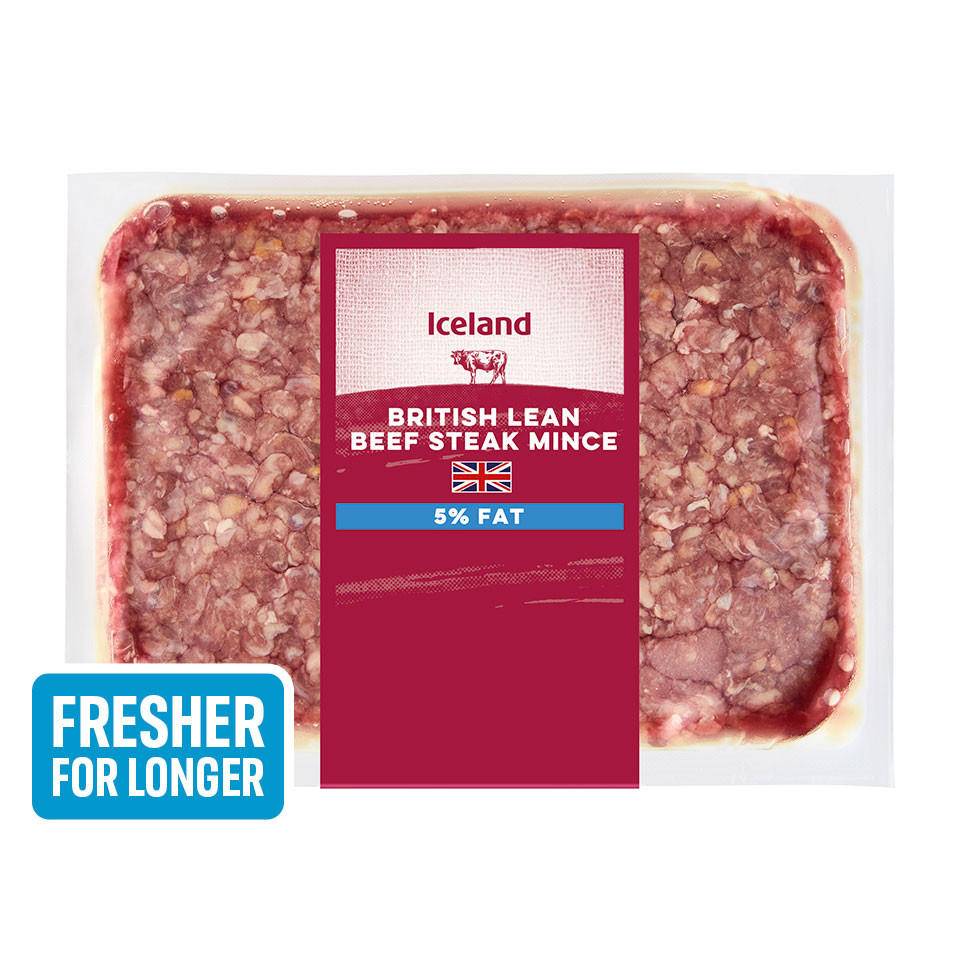 Iceland British Lean Steak Mince Beef