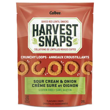Harvest Snaps Crunchy Loops Crisps, Sour Cream-Onion (71 g)