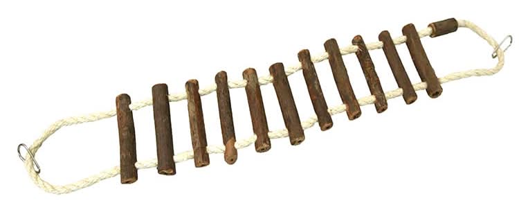 Beaks M, Natural Rope & Log Bird Bridge