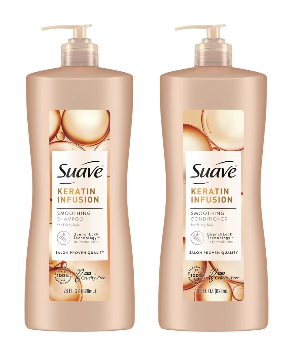 Suave Professionals Keratin Infusion Shampoo & Conditioner 28 Fl Oz Each 2 Ct
