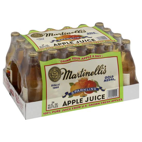 Martinelli's Sparkling Apple Juice (24 ct, 10 fl oz)