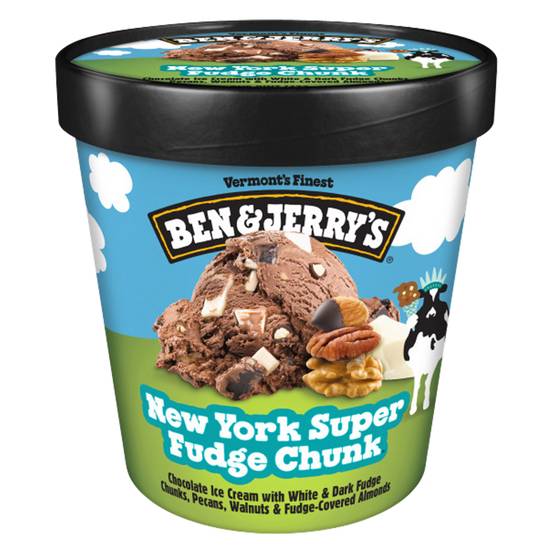 Ben & Jerry's New York Super Fudge Ice Cream 16oz