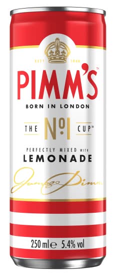 Pimm's No.1 & Lemonade Ready To Drink Premix Can (0.25L)