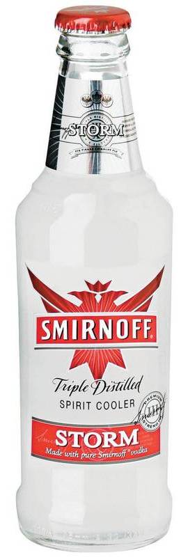 Smirnoff Storm Bottles Case