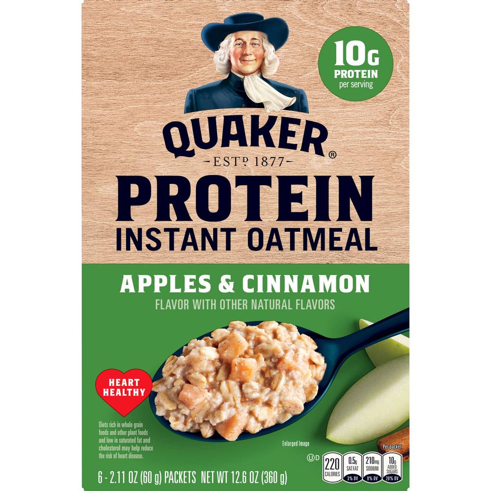 Quaker Protein Instant Oatmeal (apples-cinnamon)