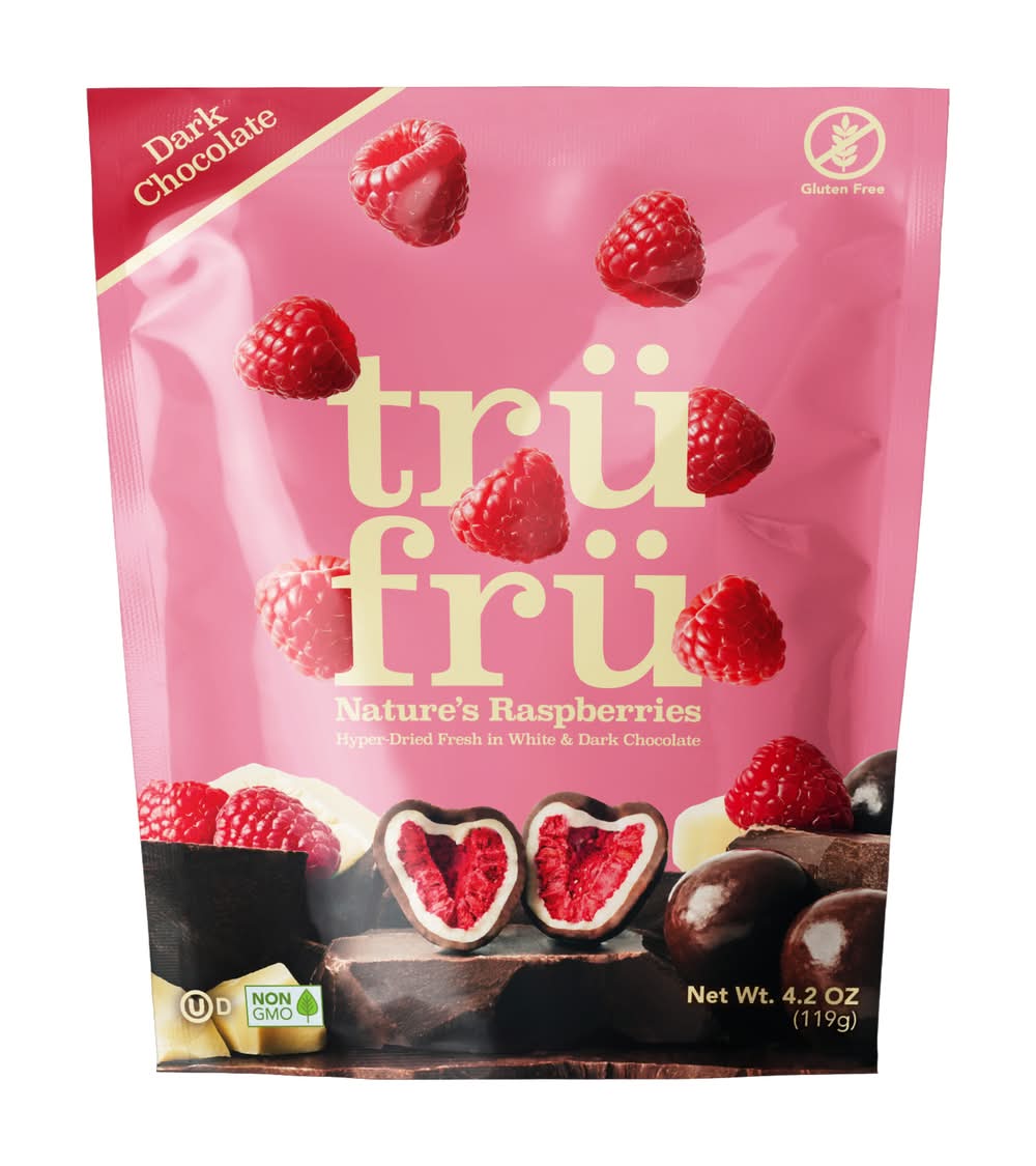 Trü Frü Dark Chocolate Nature's Raspberries (4.2 oz)