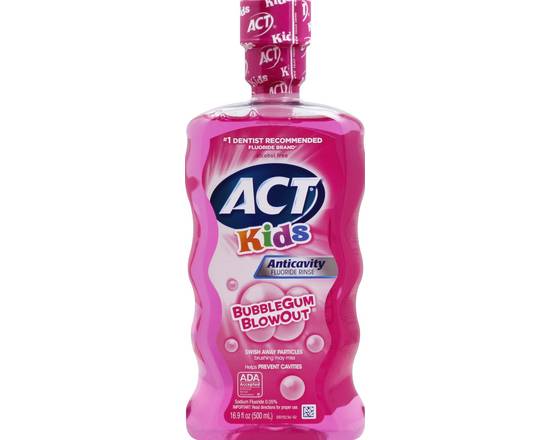 Act · Kids Bubblegum Blowout Anticavity Rinse (16.9 fl oz)