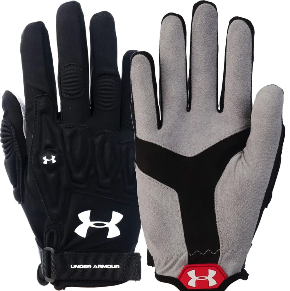 Under Armour Illusion Women's Lacrosse Gloves (Black, L)