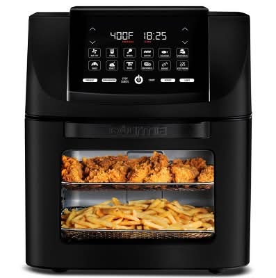 Gourmia All in One 14 Qt Digital Air Fryer Oven Rotisserie & Dehydrator, Black