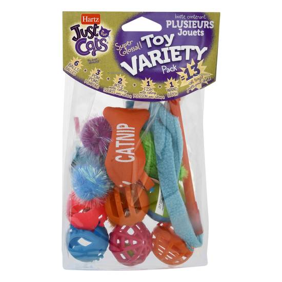 Hartz Just For Cats Toy Variety pack (13 ct)