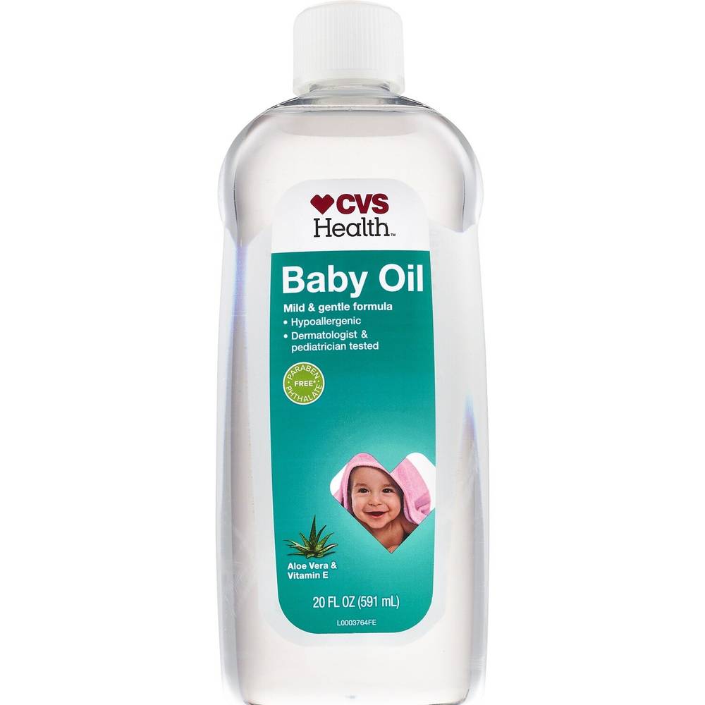 Cvs Health Baby Oil With Aloe Vera And Vitamin E, 20 Oz