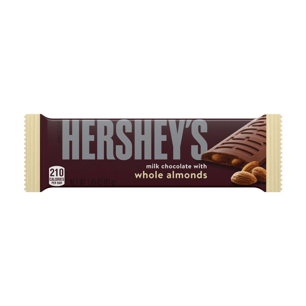 Hershey's Milk Chocolate with Almonds Candy Bar, 1.45 OZ