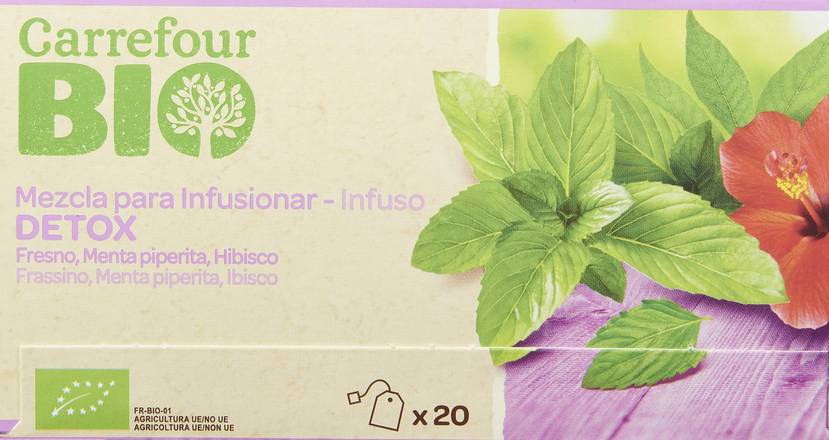 Carrefour Bio - Infusion detox (20 pièces, 30 g)