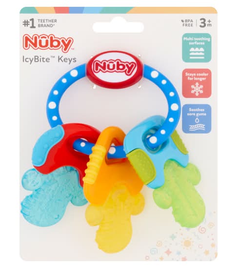Nûby Icybite Keys 3m+ Baby Teethers