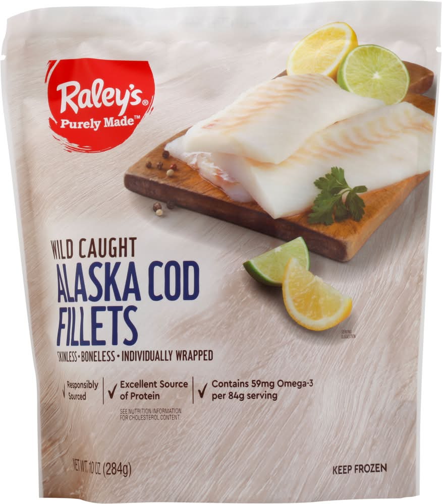 Raley's Purely Made Alaskan Cod Fillets (10 oz)