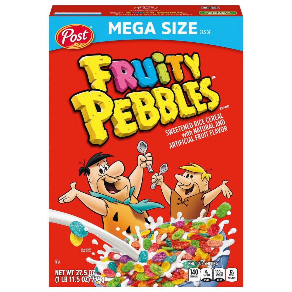 Fruity Pebbles Mega Size Cereal