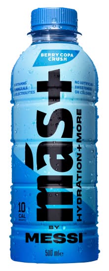 Más+ by Messi Berry Copa Crush, Electrolyte Drink (500ml)