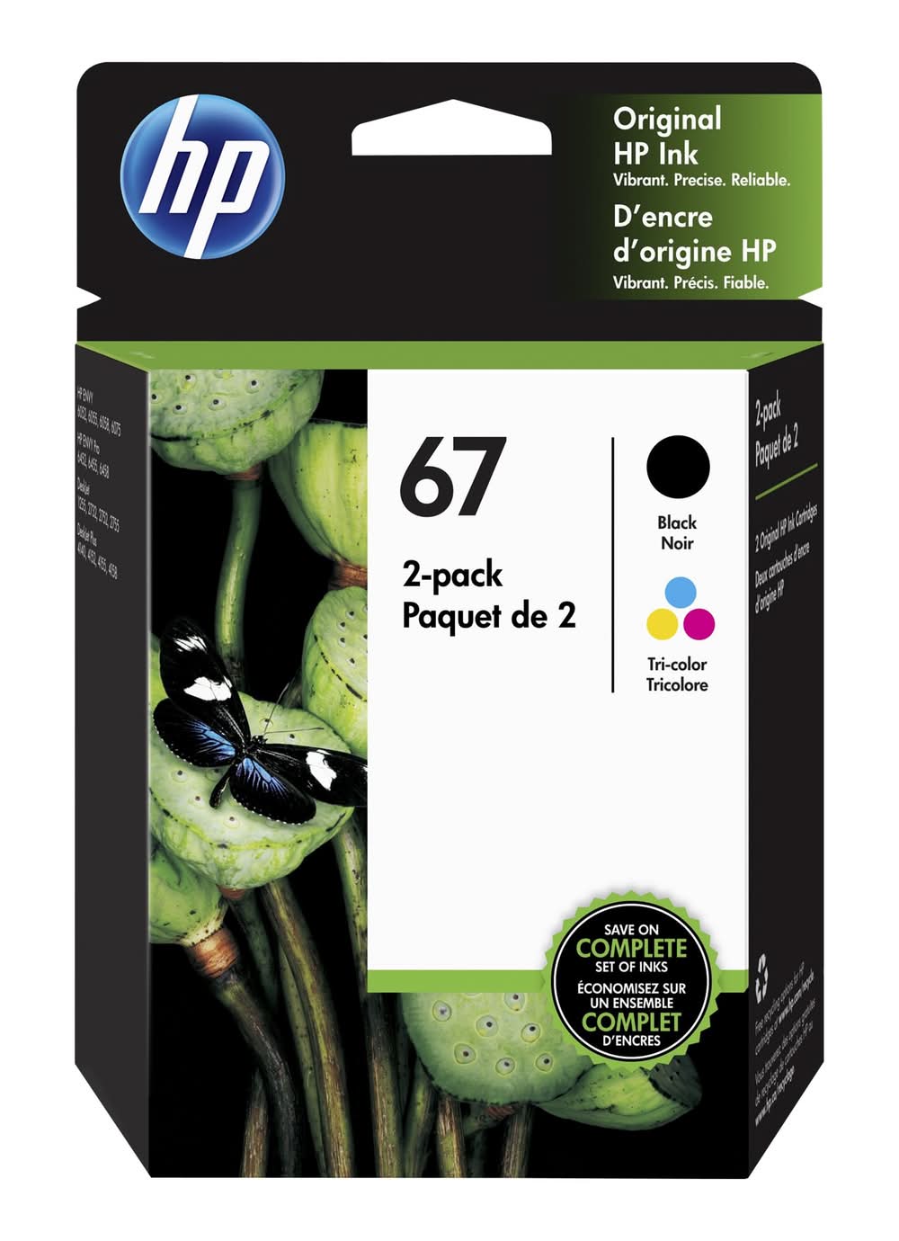 HP Original Ink Cartridges, Black/Tri-Color (2 ct)