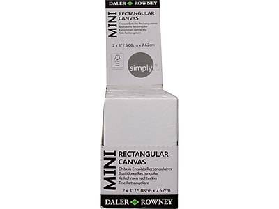 Daler-Rowney Rectangular Mini Stretched Canvases, White (16 ct)