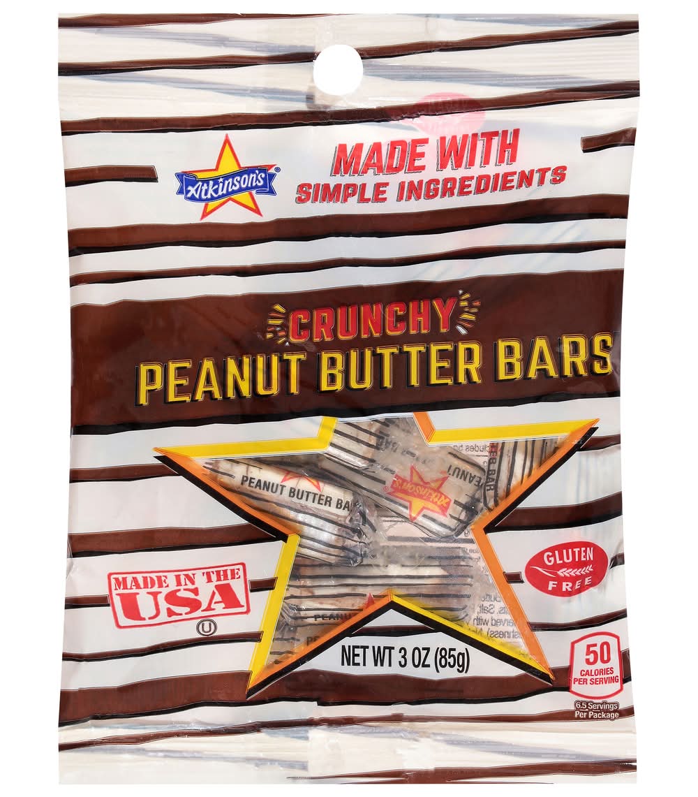 Atkinson's Crunchy Peanut Butter Bars (3 oz)
