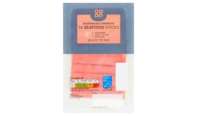 Co-op 16 Seafood Sticks 200g