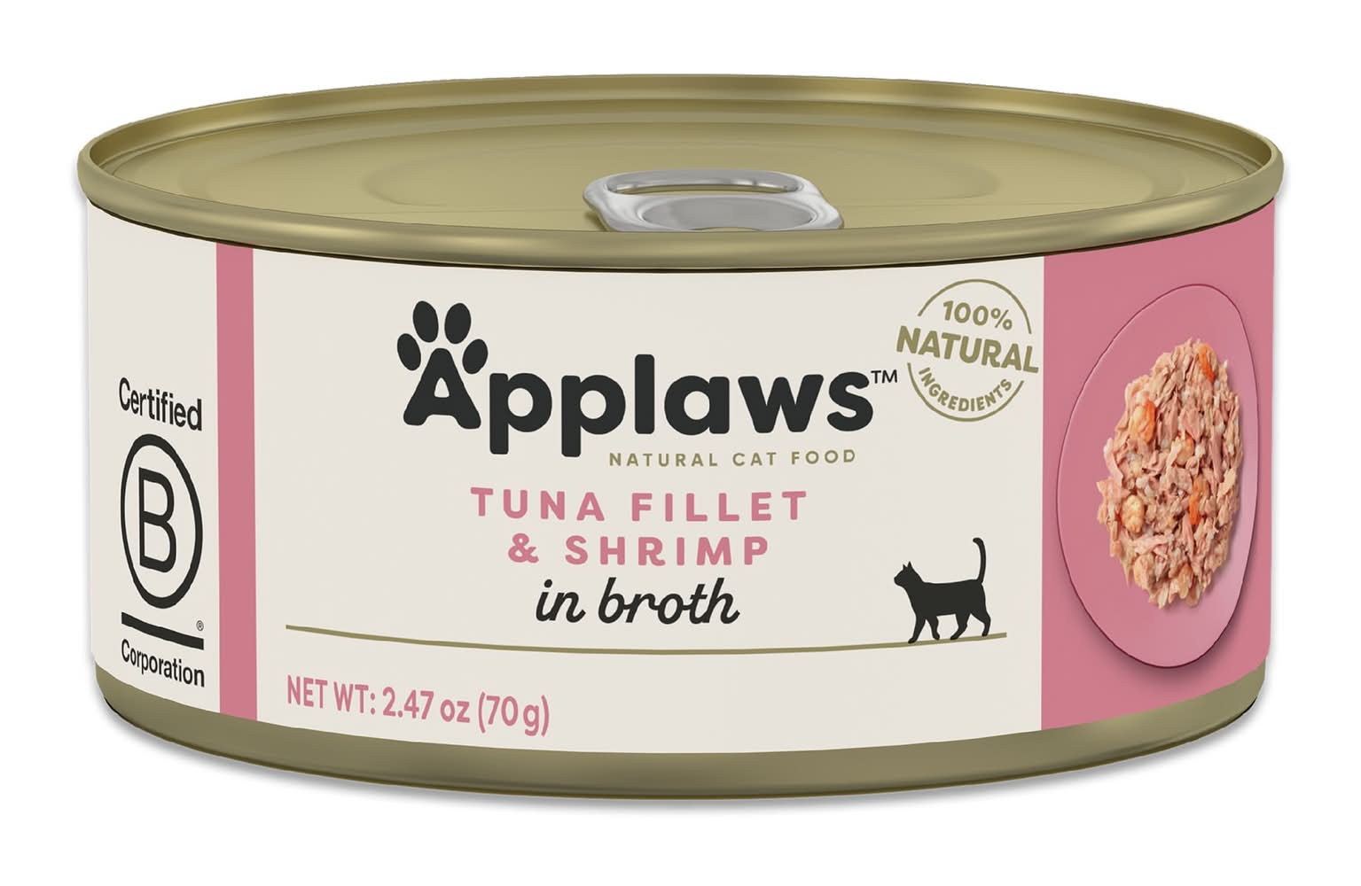 Applaws Adult Wet Cat Food - Natural, Limited Ingredient, 2.47oz (Flavor: Tuna & Shrimp, Size: 2.47 Oz)