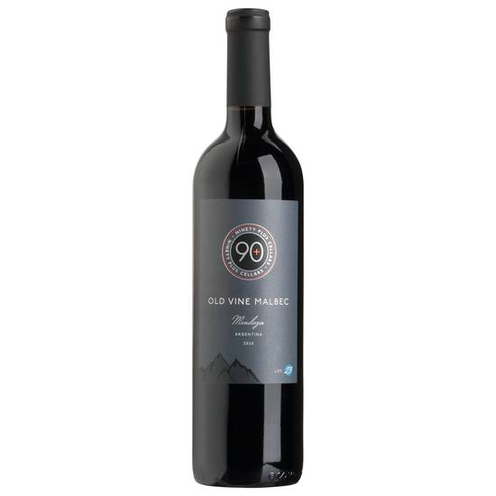 90+ Cellars Old Vine Mendoza Argentina Malbec Wine (750 ml)