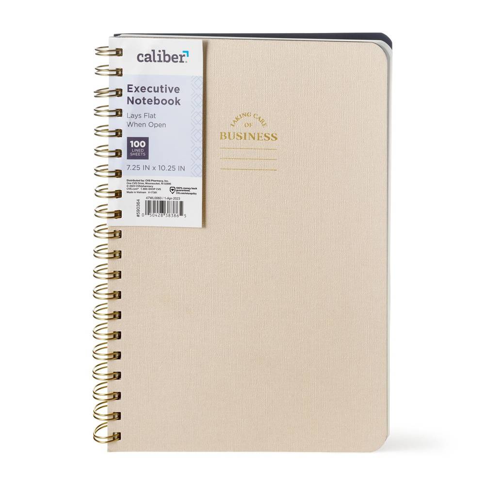 Caliber Executive Notebook, 200 Sheets, Assorted