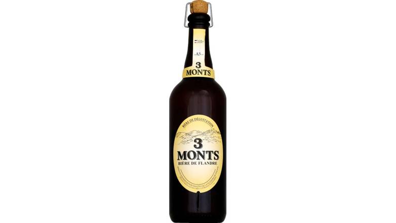 3 Monts Bière de Flandre, 8,5° La bouteille de 75cl