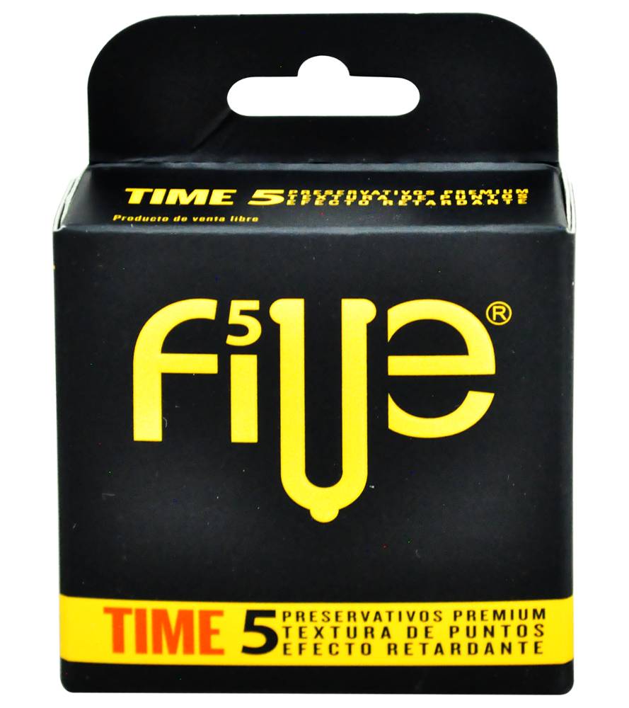 Five PRESERVATIVOS TIME CAJ*5