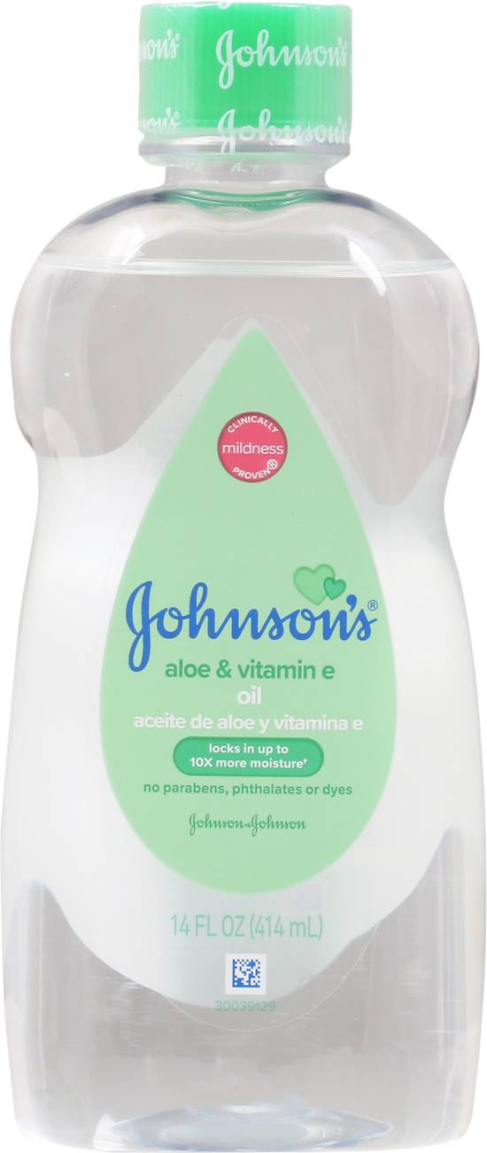 Johnson's Baby Oil With Aloe & Vitamin E (14 fl oz)