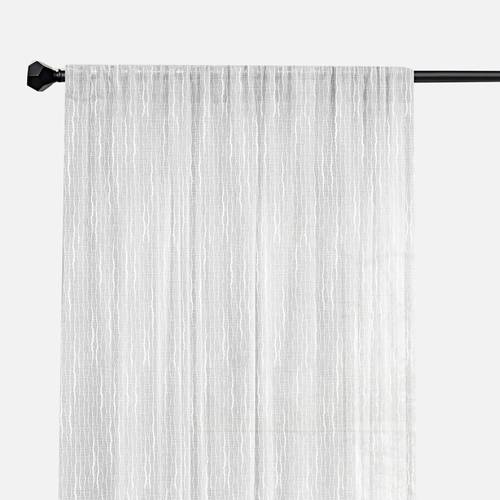 Semi Sheer Rod Pocket Curtain - 54" x 84" / Champagne