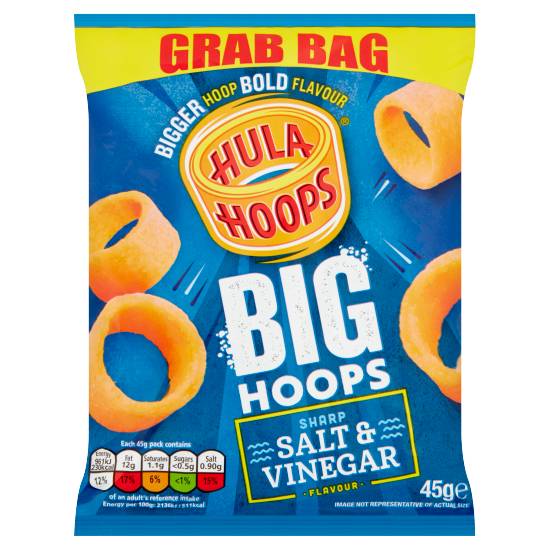 Hula Hoops Big Hoops Sharp Salt & Vinegar Flavour 45g
