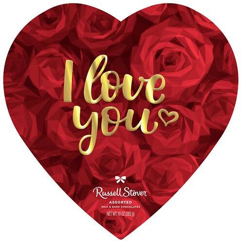 Order Russell Stover Fine Valentine Heart Chocolate - 10.0 oz food online from Walgreens store, Kingman on bringmethat.com