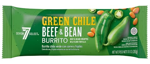 7-Select Green Chili Beef & Bean Burrito (10 oz)