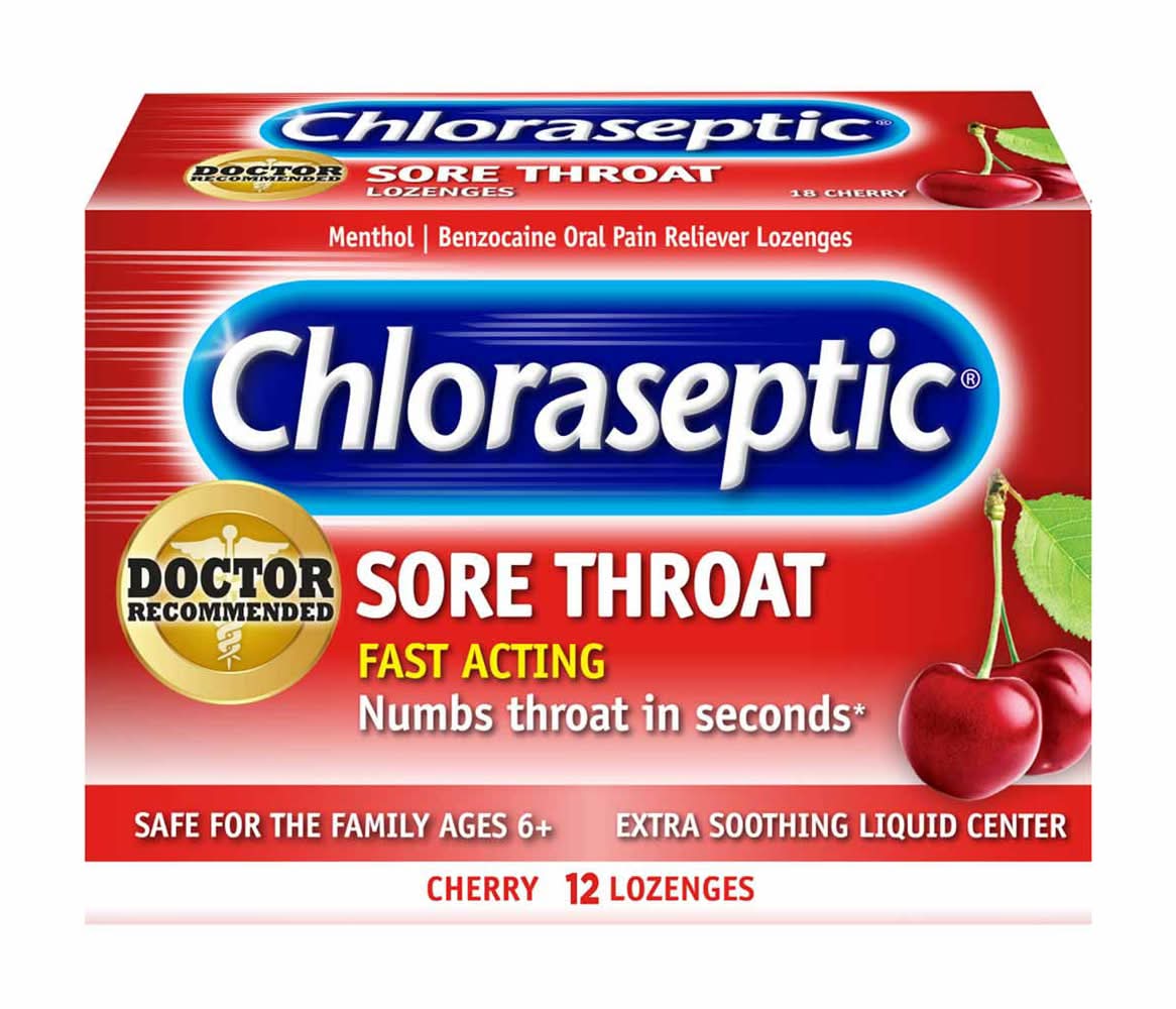 Chloraseptic Fast Acting Cherry Sore Throat Lozenges