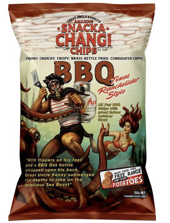 Snacka Changi Chips BBQ 150g
