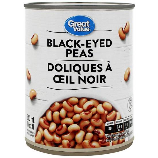 Great Value Black-Eyed Peas (540 ml)