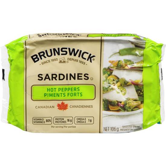 Brunswick Sardines, Hot Peppers (106 g)