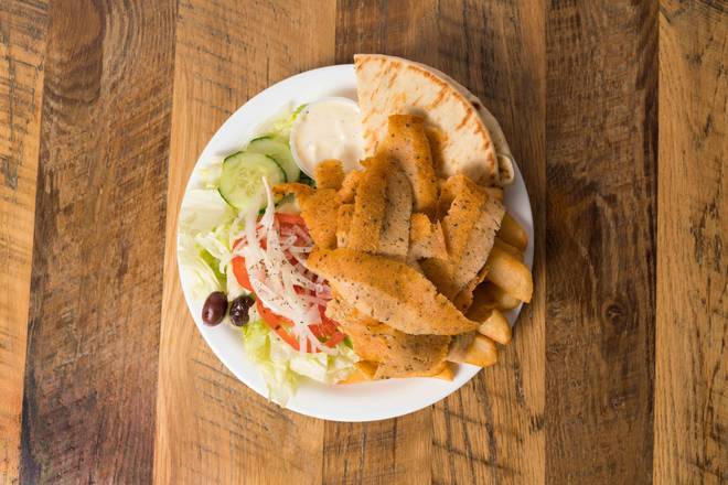 Assiette yero(gyro) au poulet traditionnel / Traditional Chicken Yero Plate