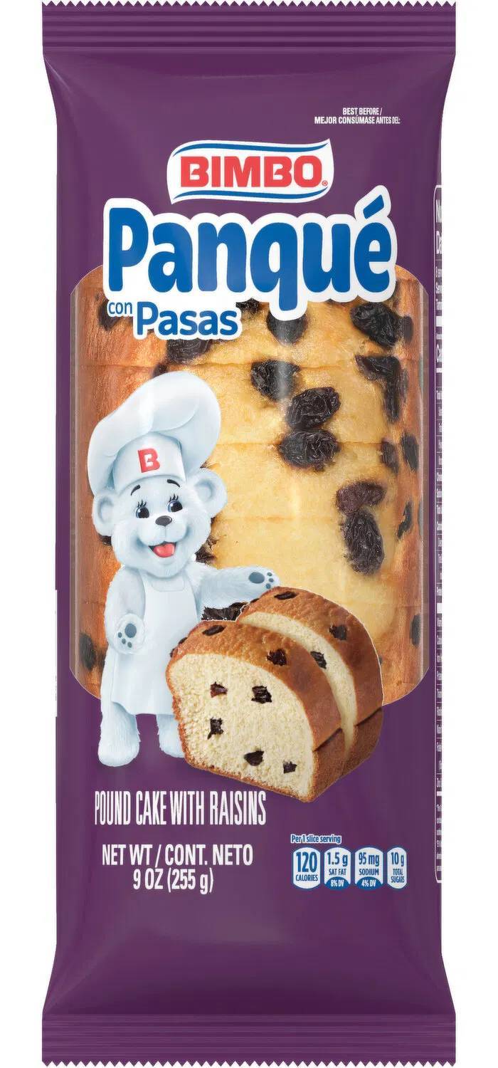 Bimbo Panque Pound Cake with Raisins / con Pasas (9.88oz)