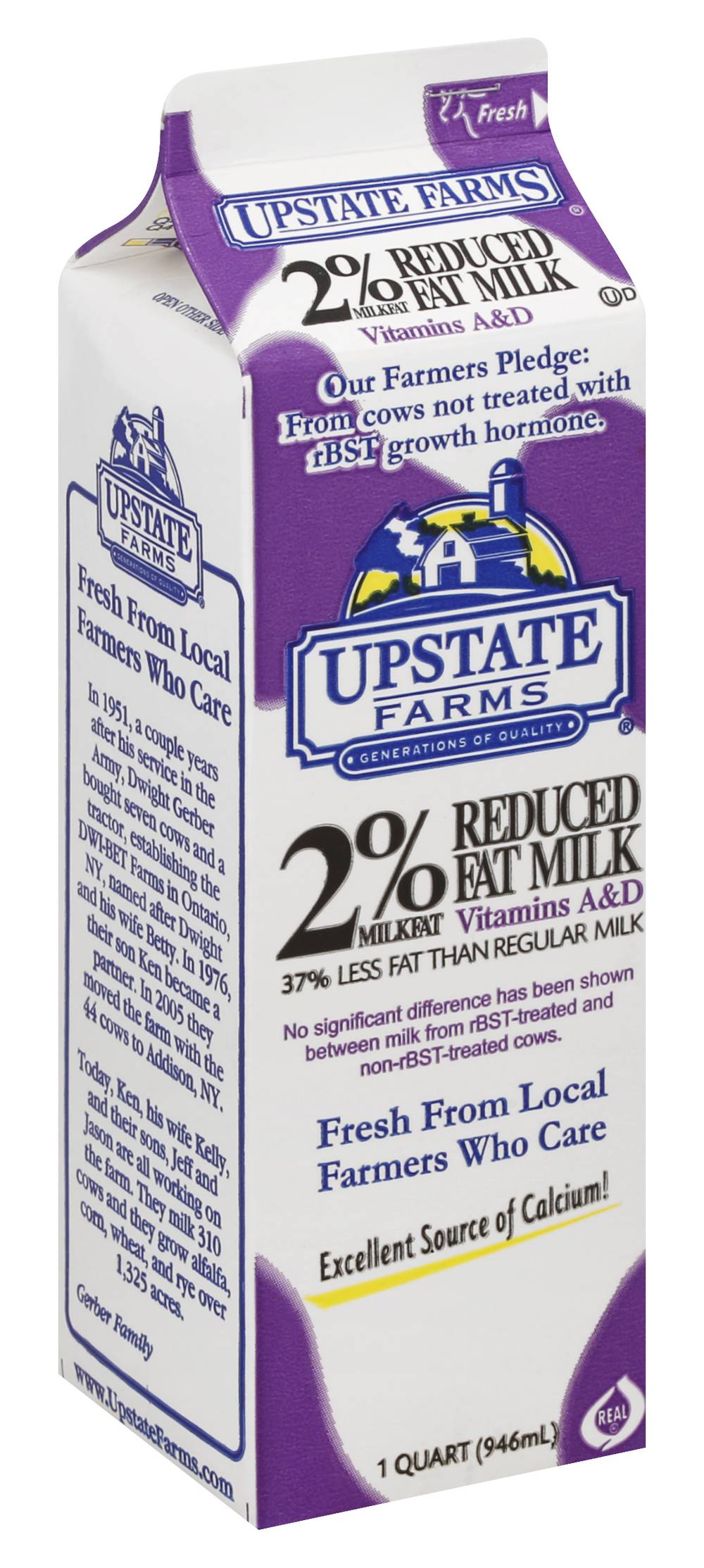 Upstate Farms 2% Reduced Fat Milk (1 qt)