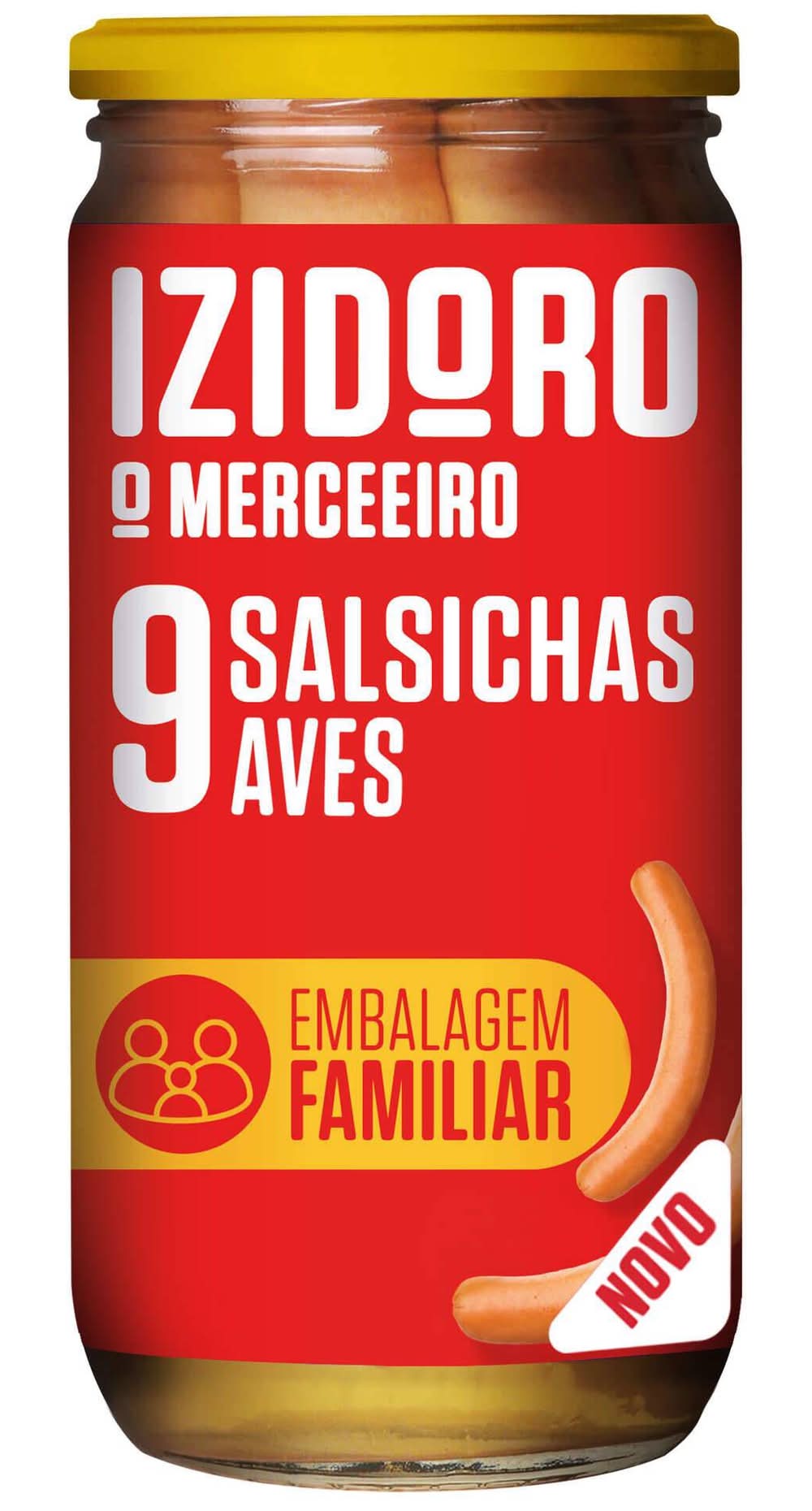 Salsichas Bockwurst Aves Frasco 9 un Izidoro (emb. 954 gr (peso escorrido 360 gr))