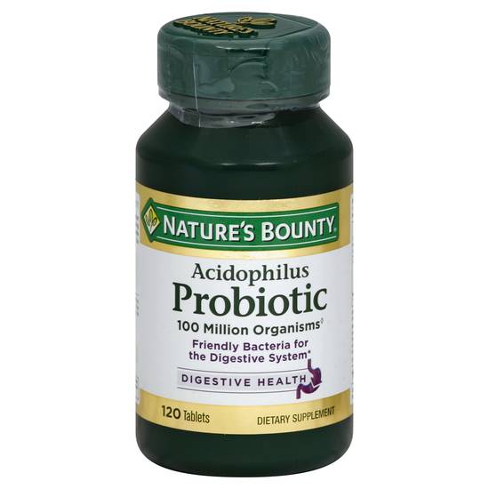 Nature's Bounty Acidophilus Probiotic Dietary Supplement Tablets (120 ct)