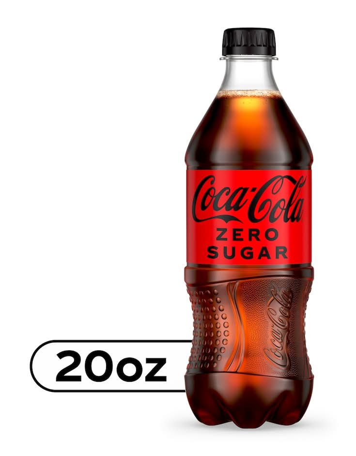 Coca-Cola Zero Sugar Soda Soft Drink, 20 fl oz Bottle