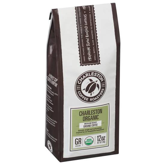 Charleston Coffee Roasters Charleston Organic Medium Roast Ground Coffee (12 oz)