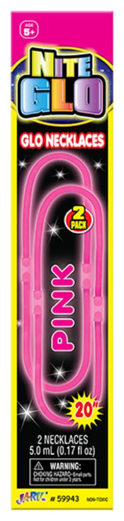 JA-RU Nite Glo Necklaces 2 Ct Assorted